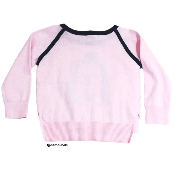 NWT Baby Gap Pink/Navy Puppy 🐶 Charm Sweater - Picture 4 of 6